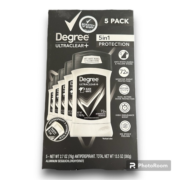 degree Other - NEW Pack Degree Men Ultra Clear Solid Antiperspirant Deodorant 2.7oz 5 pack!